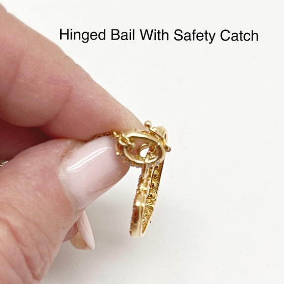 Erica Courtney Diamond Heart Pendant Only 18k, Couture Collection, Preowned, - Picture 7 of 10